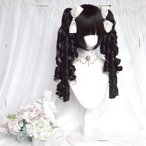 ［ウィッグ］ゴスロリ ツインテール 巻き髪【千层派】