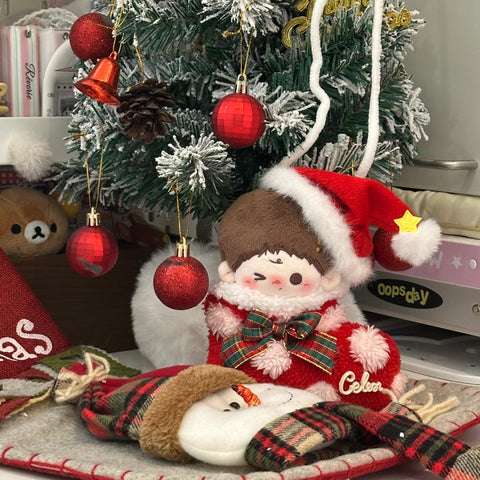 ［ぬい服］10cm 無属性 ぬいぐるみ用 お洋服【圣诞】