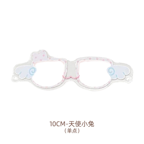 ［ぬい小物］10cm 無属性 ぬいぐるみ用 アクリル眼鏡【眼镜】