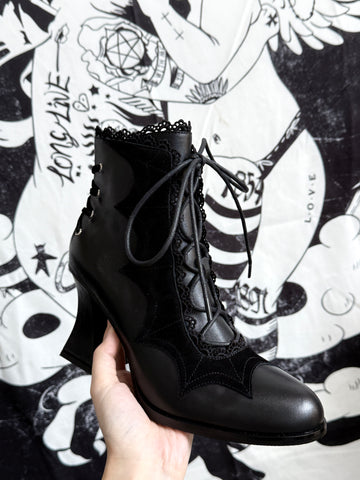 ［靴］ゴシックポインテッドトゥブーツ シューズ【BAW8Y6】