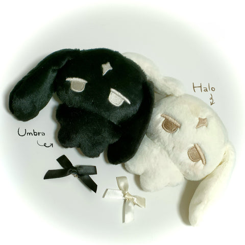 ［ぬい本体］10cm 無属性 動物 ぬいぐるみ【黑白兔】