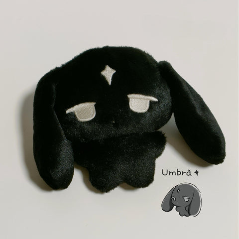 ［ぬい本体］10cm 無属性 動物 ぬいぐるみ【黑白兔】