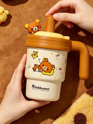 ［キャラグッズ］リラックマ 正規品 ボトル タンブラー 陶器 620ml【KBSYX9】