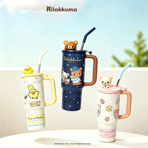 ［キャラグッズ］リラックマ 正規品 ボトル 保温保冷 970ml【KLIOLD】