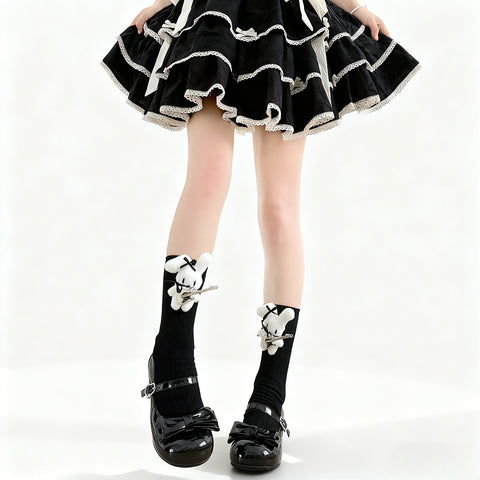 ［ファッション］マスコット クルー丈ソックス 靴下【ULYV7D】