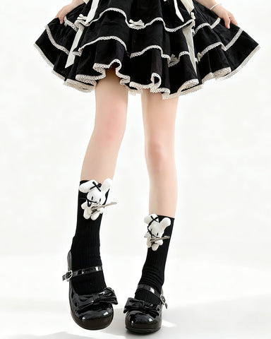 ［ファッション］マスコット クルー丈ソックス 靴下【ULYV7D】