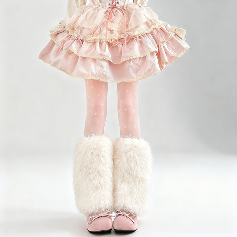 ［ファッション］ファーレッグウォーマー 靴下【JH3GZH】