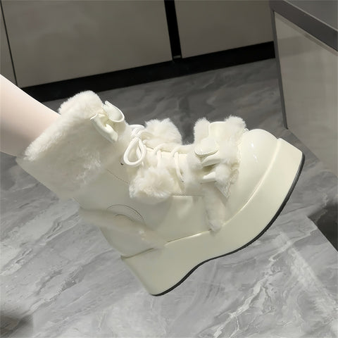 ［靴］ロリータ ファーミドルブーツ【O3Q66P】