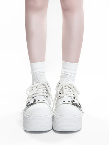 ［靴］厚底 スニーカーブーツ シューズ【dWQ9Qi】