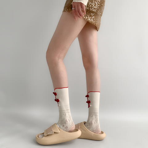 ［靴下］チャイナ風 ソックス【WWN0UW】