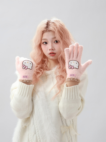 [サンリオ］正規品 ハローキティ 防寒手袋【S8IM5C】
