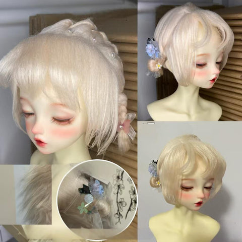 ［BJD小物］1/4 1/6 1/8 1/12 ドール用ウィッグ【9ACGEC】