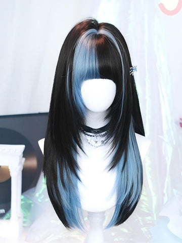 ［ウィッグ］ゴスロリツートン ロングストレート【烬洄】