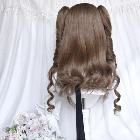 ［ウィッグ］ゴスロリ ツインテール 巻き髪【油画系】