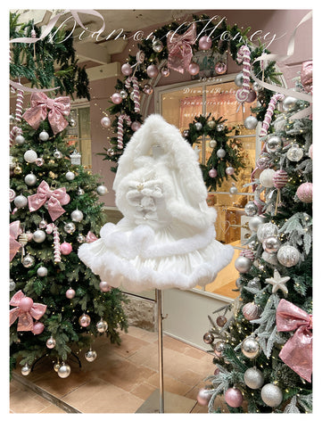 ［ファッション］ウサ耳ファーケープ＋ワンピース【FCD00T】