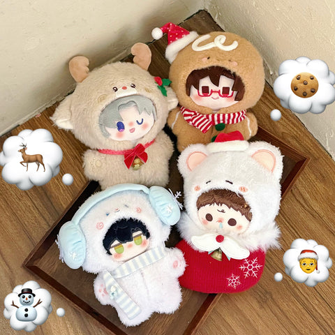 ［ぬい服］10cm 無属性 ぬいぐるみ用 お洋服【圣诞】