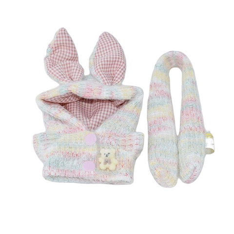 ［ぬい服］10cm 無属性 ぬいぐるみ用服【兔子】