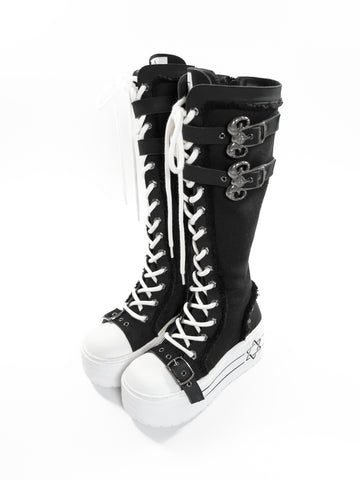 ［靴］厚底 スニーカーブーツ シューズ【S45HhV】