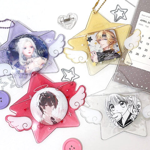 ［推し活グッズ］PVC 缶バッジカバー【HUXYAB】