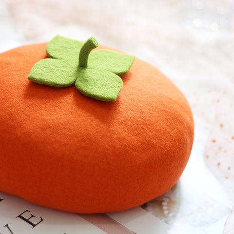 ［ファッション］柿 ベレー帽【49BU5L】