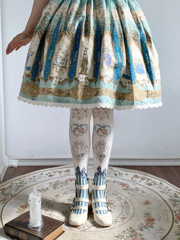 ［ファッション］ ロリータ フレーム タイツ 靴下【T8MC7W】