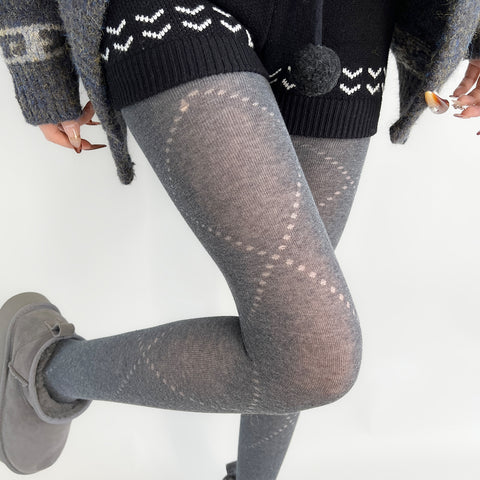 ［靴下］綿混タイツ【G96WRD】