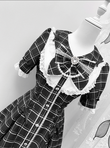 ［ファッション］地雷系 長袖 ワンピース+パンツ セットアップ【兔偶心事】