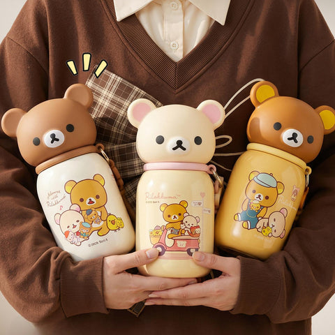 ［キャラグッズ］リラックマ 正規品 ボトル 保温保冷 330ml【JE5NBL】