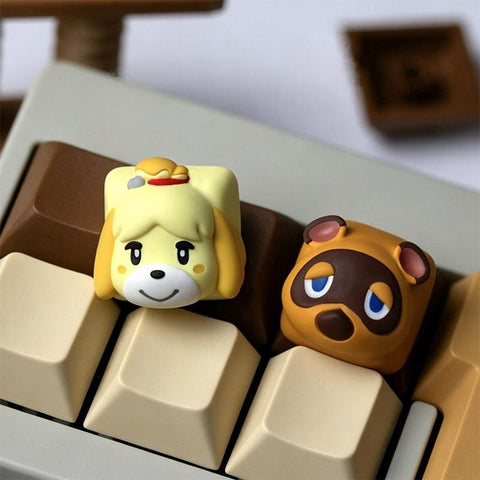 ［メカニカルキーボード］どうぶつの森 キーキャップ【5RTWO8】