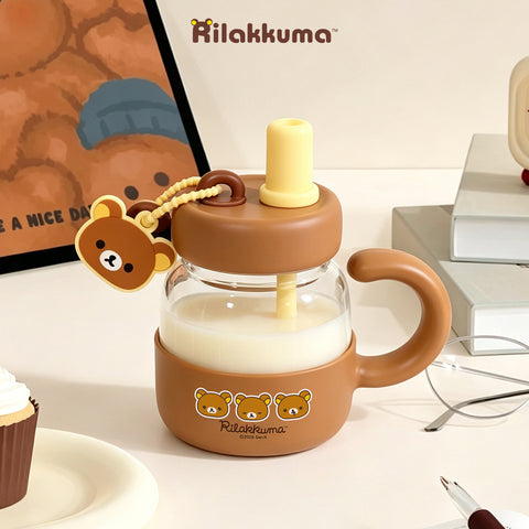 ［キャラグッズ］リラックマ 正規品 ボトル ガラス 780ml【QT1W59】