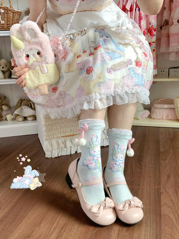 ［ファッション］ロリータ クルー丈ソックス 靴下【ZUS81S】