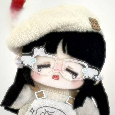 ［ぬい小物］10cm 無属性 ぬいぐるみ用 アクリル眼鏡【眼镜】