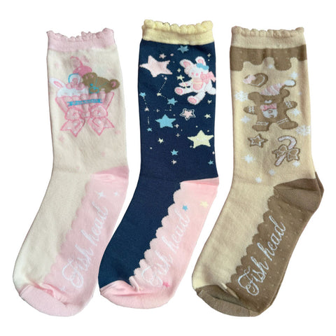 ［ファッション］ロリータ クルー丈ソックス 靴下【FC8GNP】