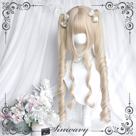 ［ウィッグ］ゴスロリ ツインテール 巻き髪【游乐园】