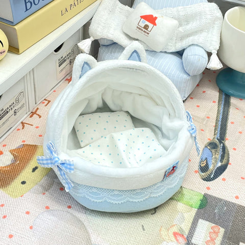 ［ぬい小物］10cm 無属性 ぬいぐるみ用 ベビーバスケット【摇篮】