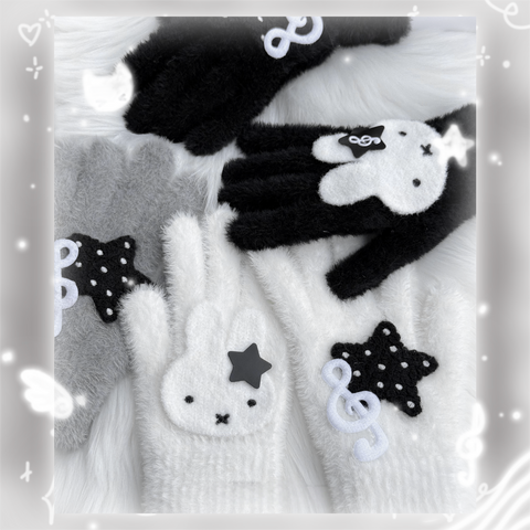 ［ファッション］ニット イヤーマフ 手袋【V8MQHP】