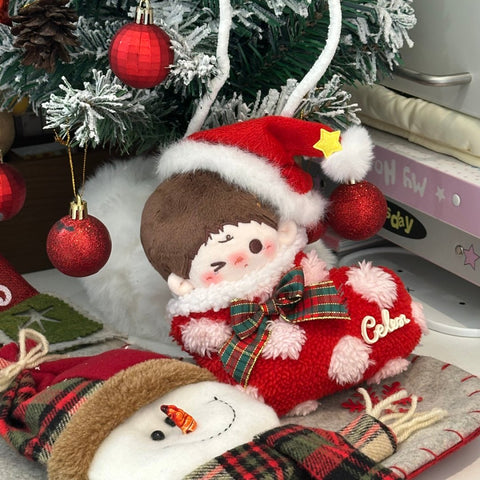 ［ぬい服］10cm 無属性 ぬいぐるみ用 お洋服【圣诞】