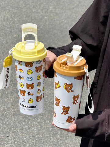 ［キャラグッズ］リラックマ 正規品 ボトル タンブラー 保温保冷 500ml【5NMJ6U】
