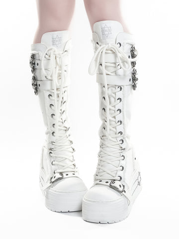 ［靴］厚底 スニーカーブーツ シューズ【S45HhV】