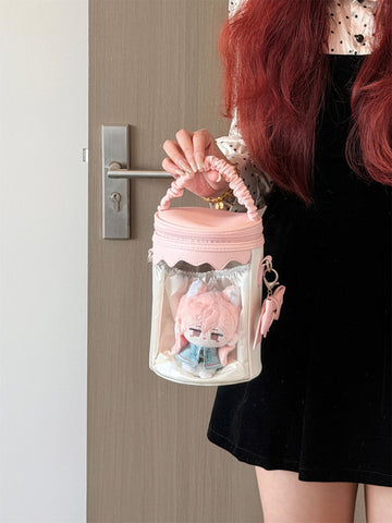 ［推し活グッズ］10/15cm ぬいぐるみ用 痛バッグ ショルダーバッグ【QGD9LR】