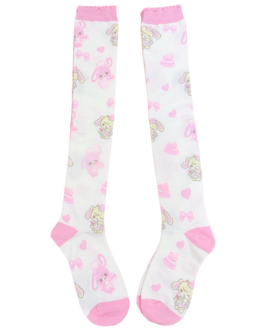 ［ファッション］ロリータ コットン オーバーニーソックス 靴下【7XG06G】