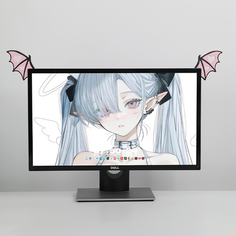 ［メカニカルキーボード］ターモニター 装飾 悪魔の翼【QXFVGW】