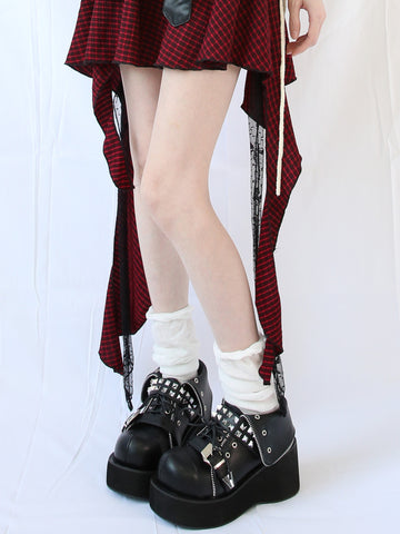 ［靴］ダークパンク フラットフォームブーツ【9PY5FS】