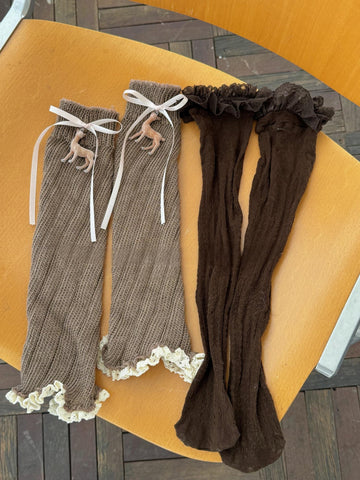 ［靴下］ロリータ レース レッグウォーマー【04P4UX】