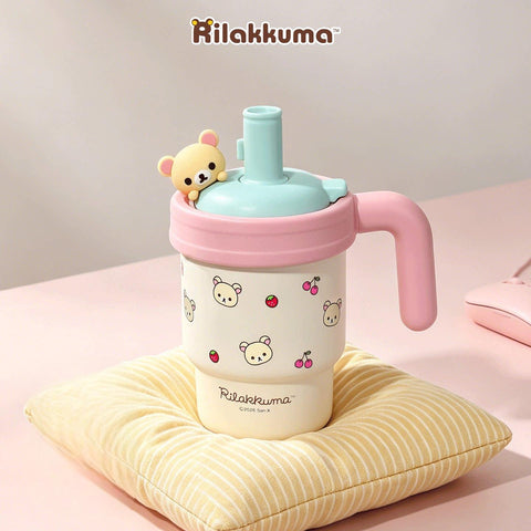 ［キャラグッズ］リラックマ 正規品 ボトル タンブラー 陶器 620ml【KBSYX9】