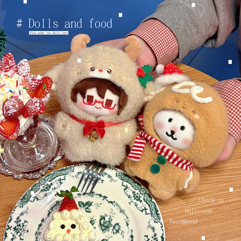 ［ぬい服］10cm 無属性 ぬいぐるみ用 お洋服【圣诞】