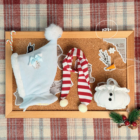 【受注予約】［ぬい服］10cm 無属性 ぬいぐるみ用 お洋服【圣诞】