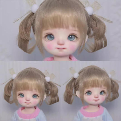 ［BJD小物］1/3 1/4 1/6 1/8 1/12 ドール用ウィッグ【V9N80D】