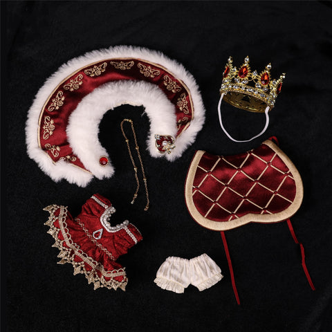 ［ぬい服］10cm 無属性 ぬいぐるみ用 お洋服【女王】