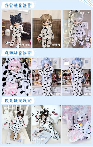 ［BJD服］1/4 1/6ドール用 衣装セット【小奶牛】